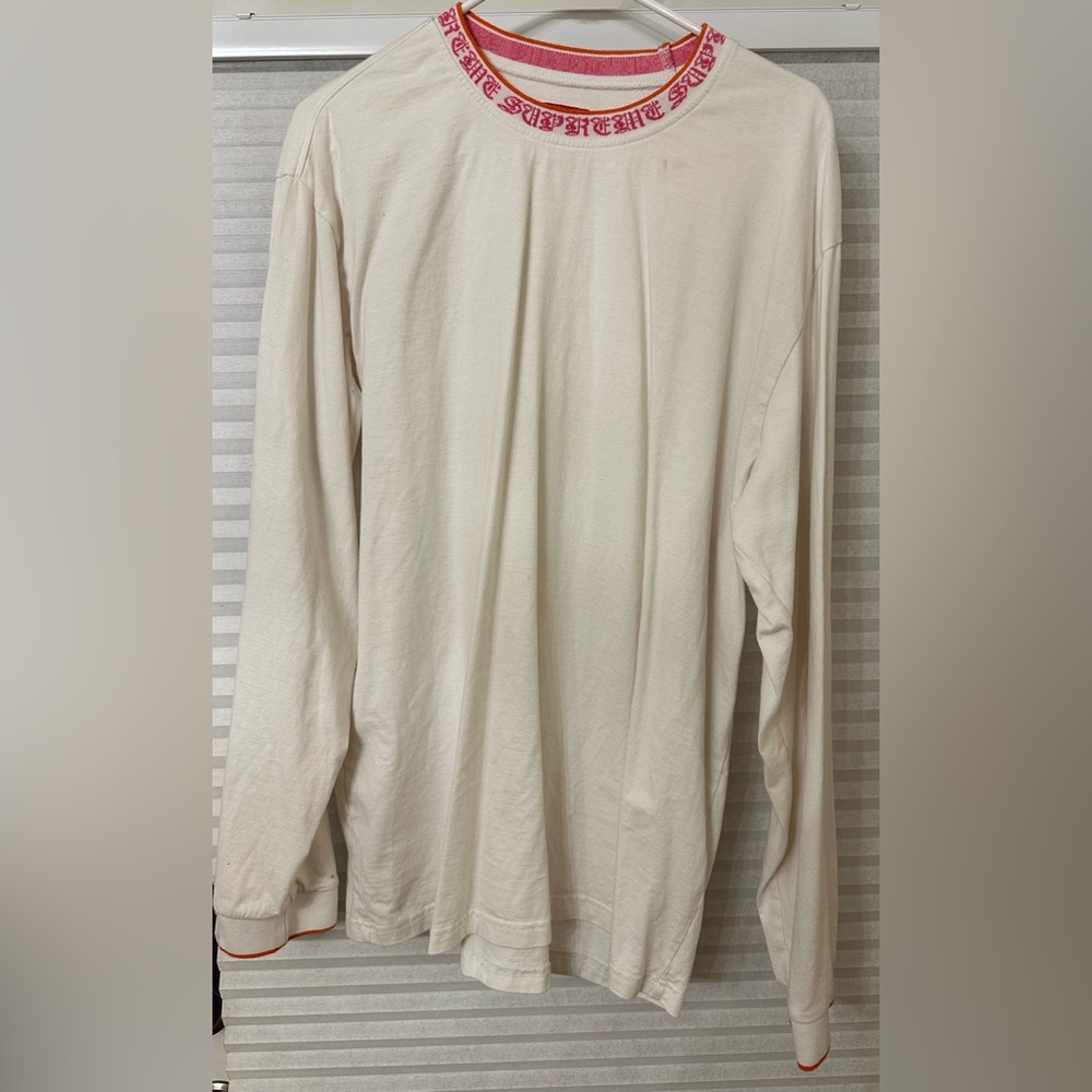 Supreme Old English Collar Logo L/S